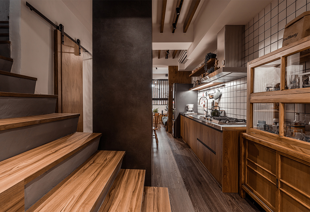 挑高两层小房间设计,40平米两层简约独立屋