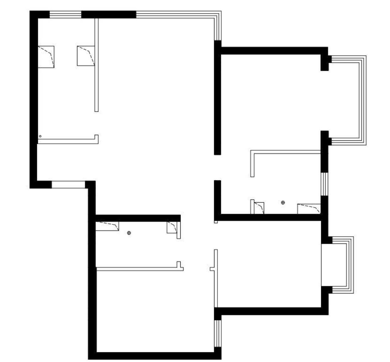 给墙面留白,墙面留白