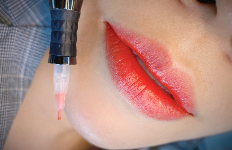 纹唇技巧,纹唇技巧和手法视频流程