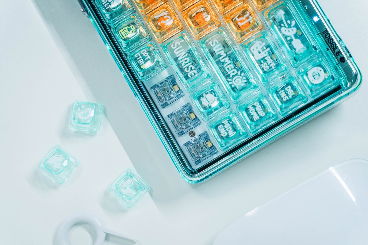 洛斐元气橙键盘,洛斐迷雾机械键盘