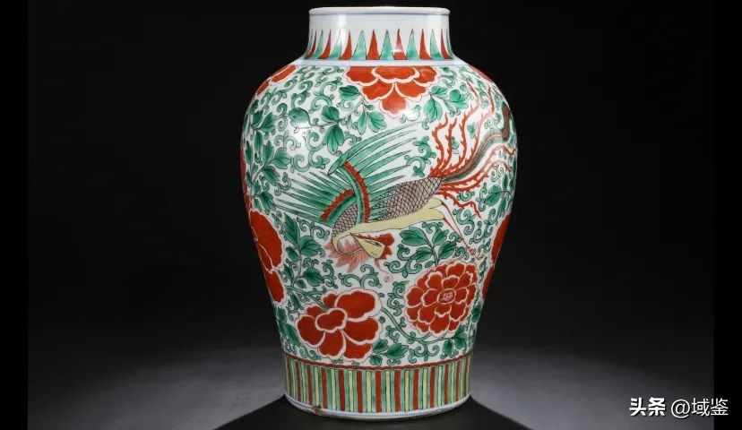 釉上五彩,釉上五彩富贵花