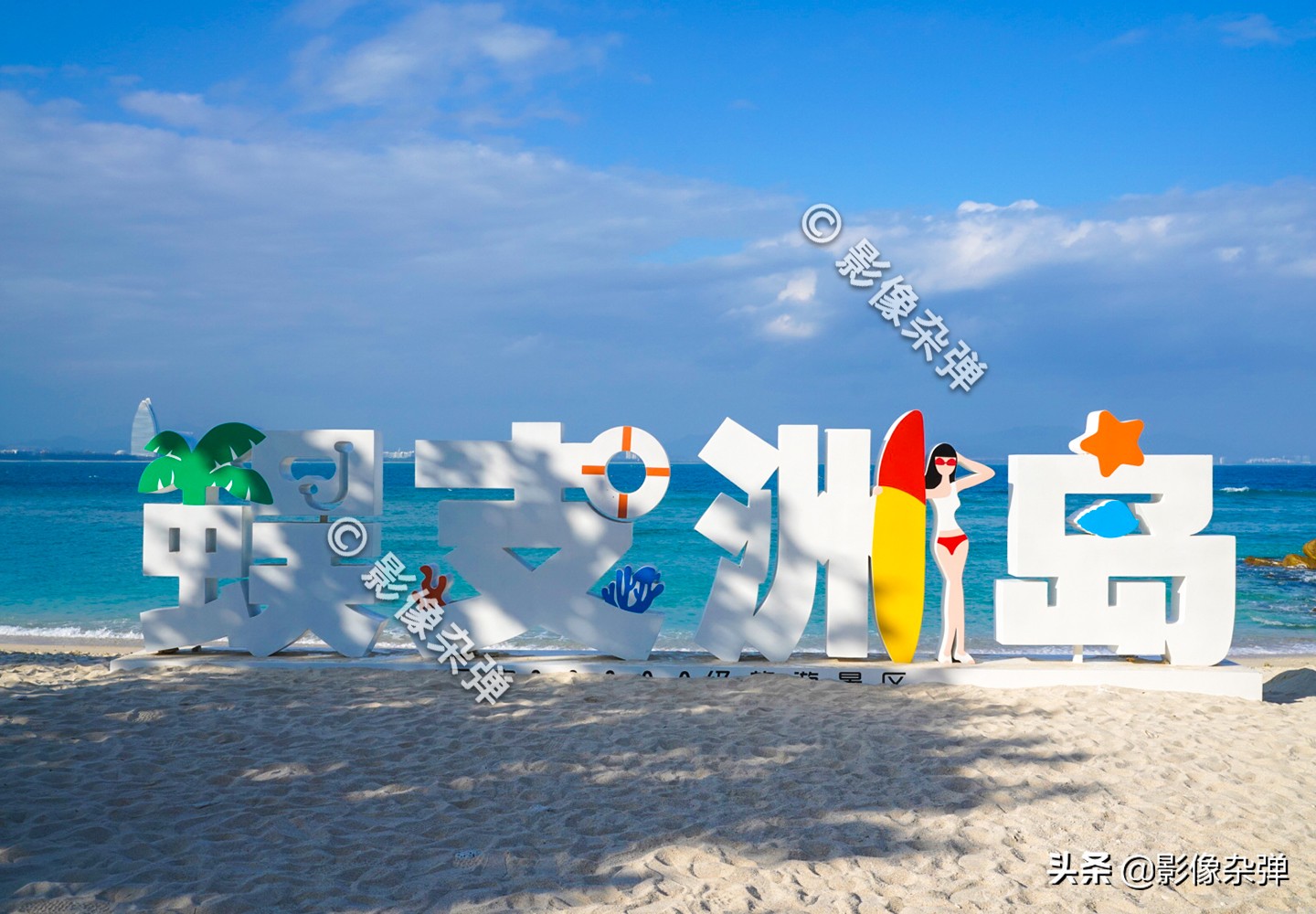 38亿开发的蜈支洲岛，被誉为“中国马尔代夫”，到处是泳装美女