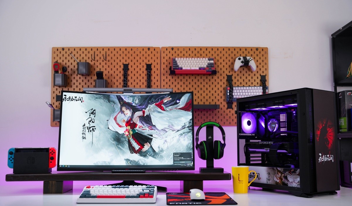 高级感桌面搭建,diy改造电脑主题机箱