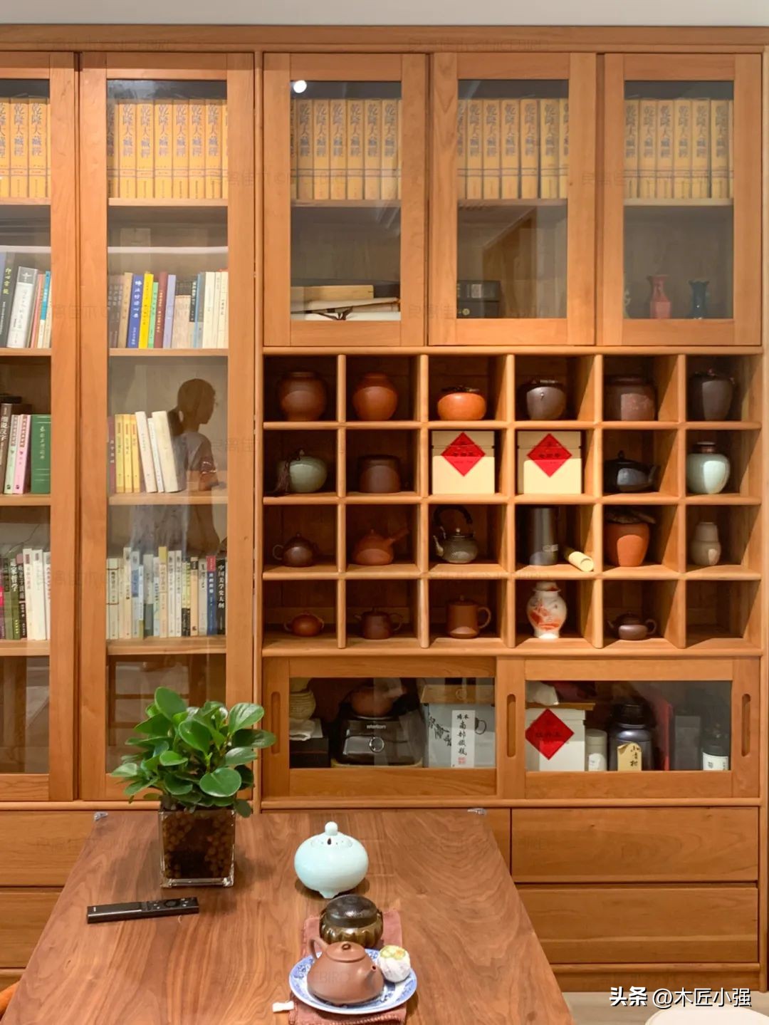 胡桃木极简大平层,北京180平大平层4房