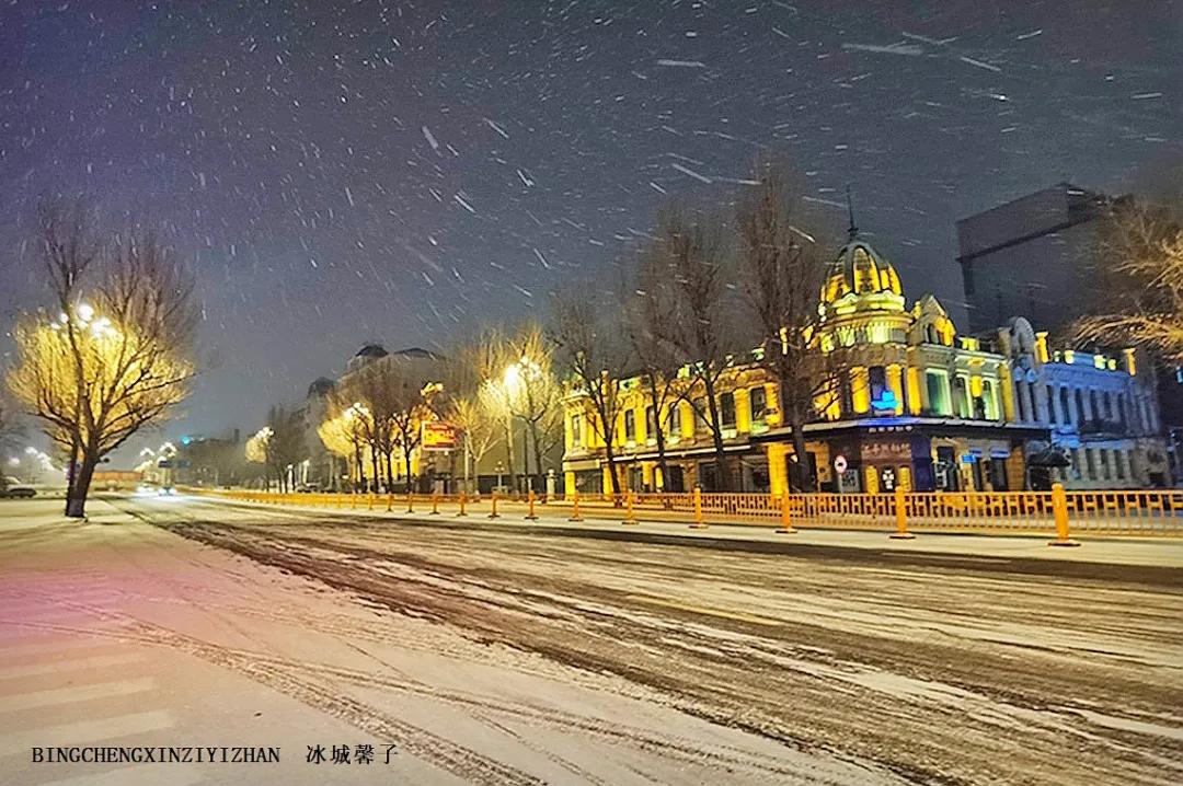 哈尔滨昨天的大雪,哈尔滨冬天的鹅毛大雪