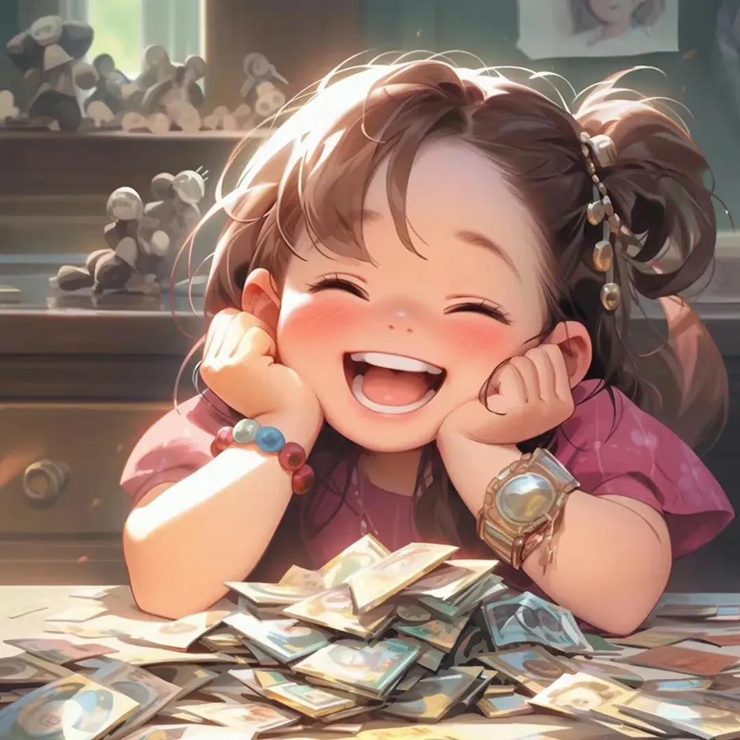 搞钱的小孩头像,搞钱萌娃头像系列