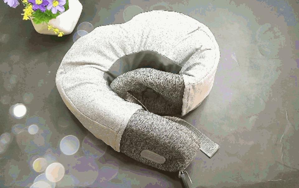 恒温热敷，一键充气，蓝宝颈椎按摩器体验