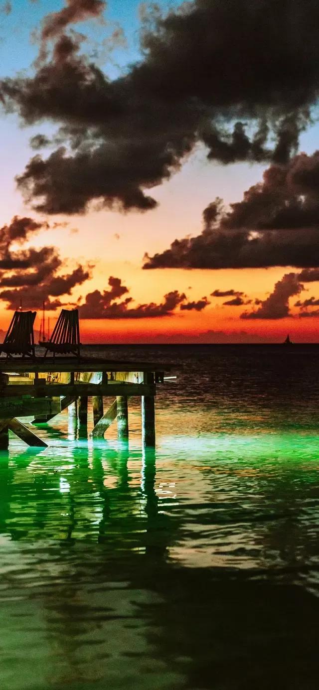 美丽的碧海蓝天壁纸,2018蓝色大海夏天壁纸