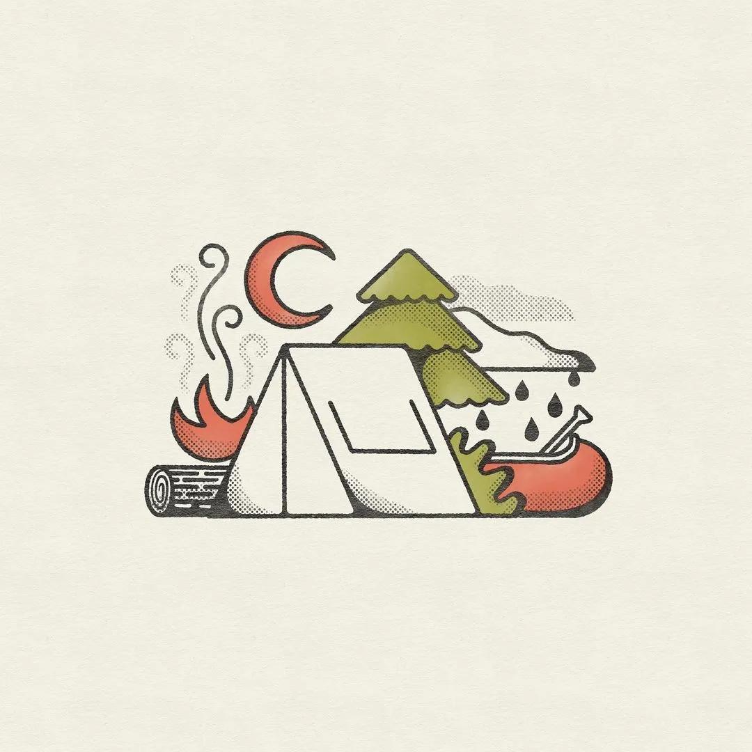 三分钟儿童春天风景简笔画马克笔,海边椰树风景简笔画图片大全