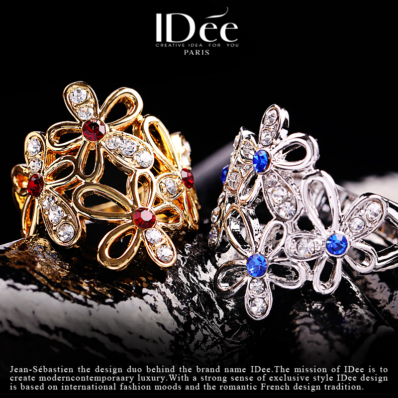 香奈儿法式复古蕾丝花朵戒指,法式复古蕾丝花朵戒指