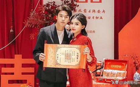 韩安冉婚礼网红大合照,韩安冉结婚各大网红对比照