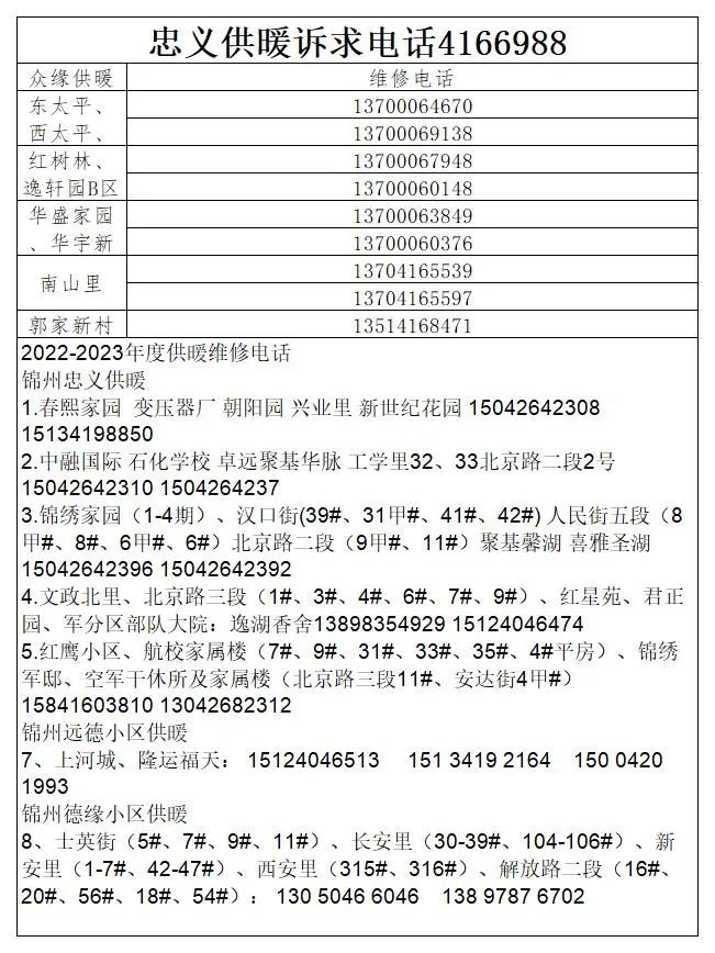供热公司供暖时间表,2022年春季供热结束时间