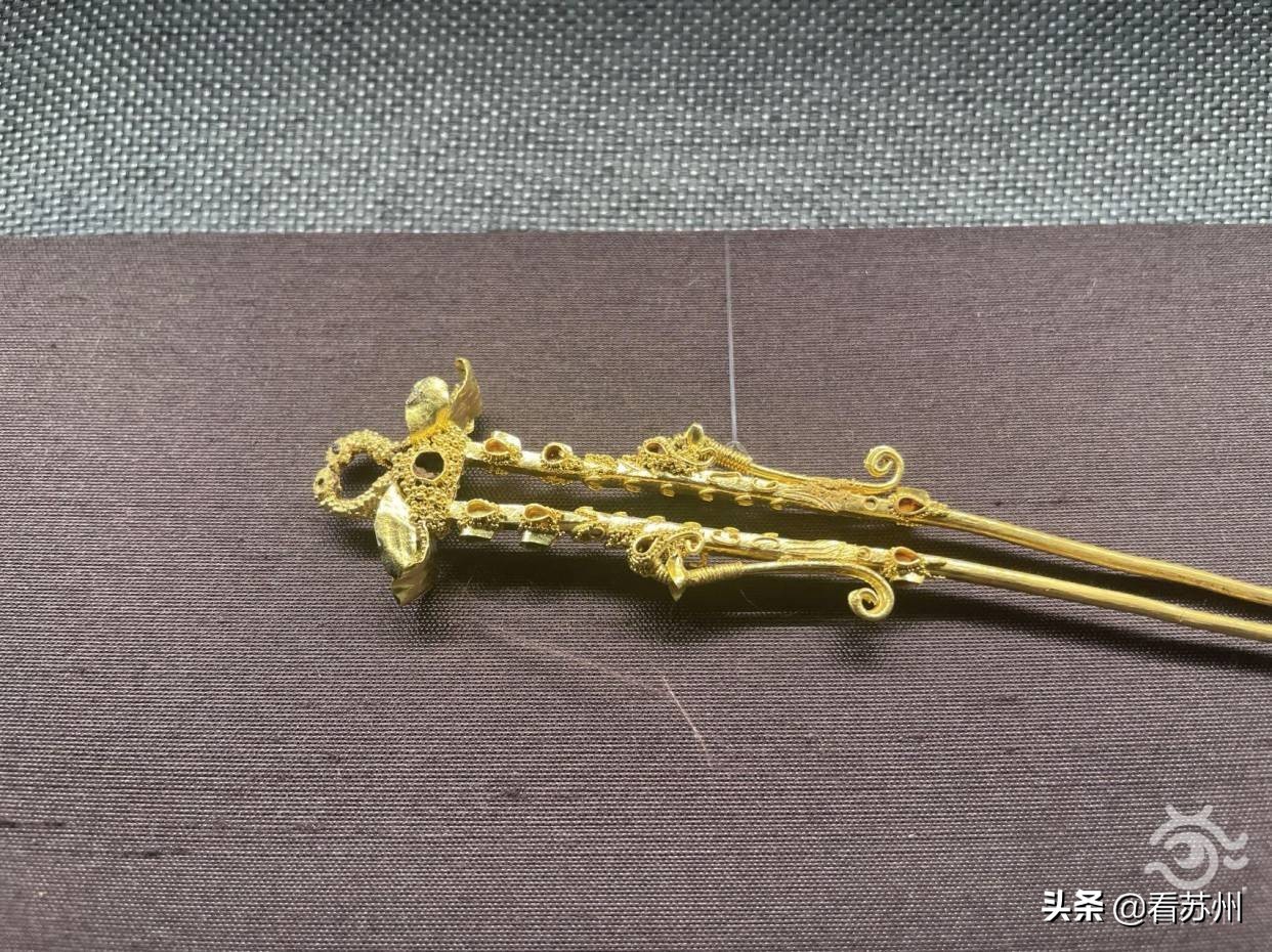 苏州博物馆西馆大乔金簪,苏州博物馆文物玉手镯