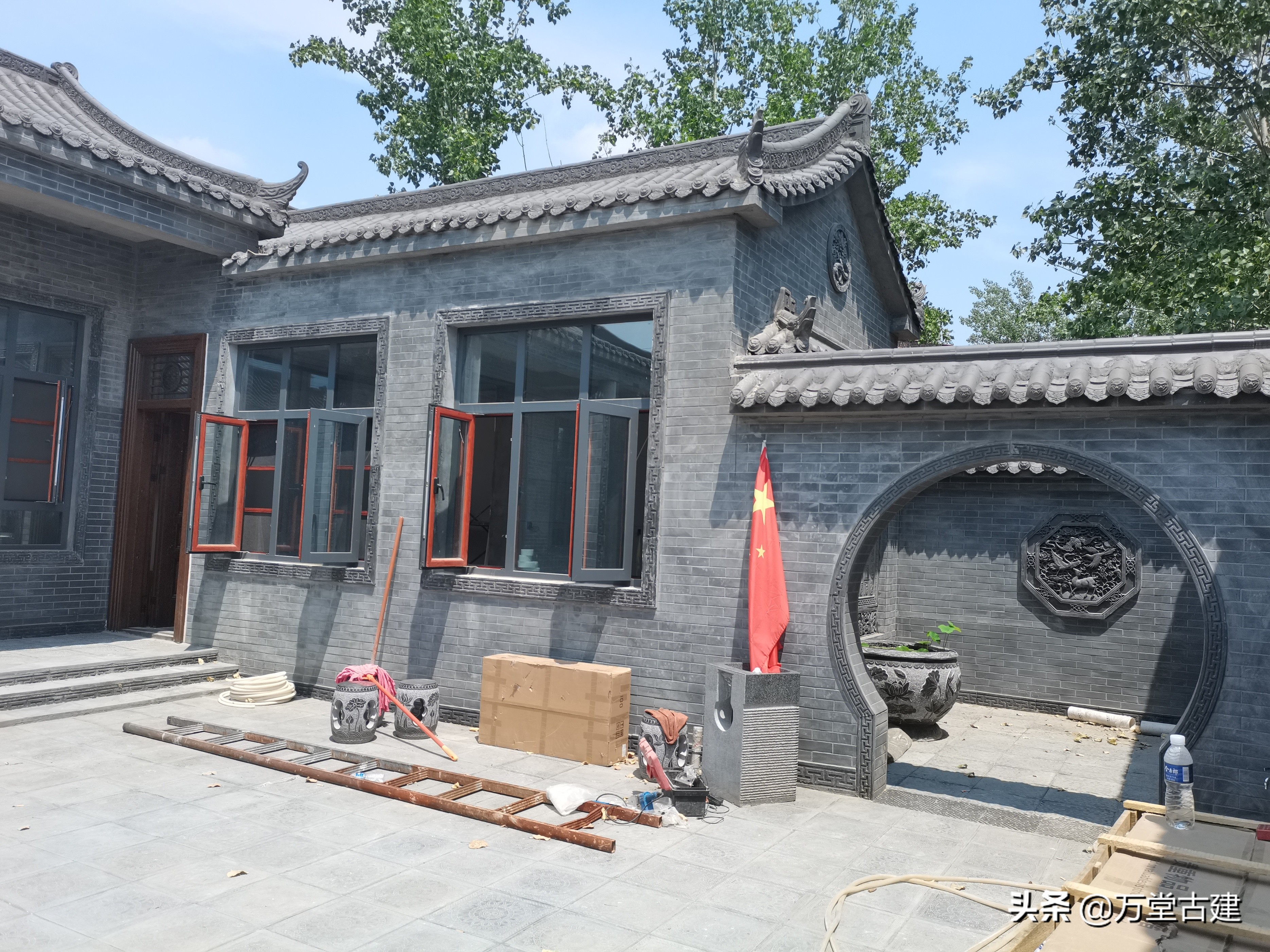 给自己乡下的房子造一座民宿庭院,回归乡下建一座小院