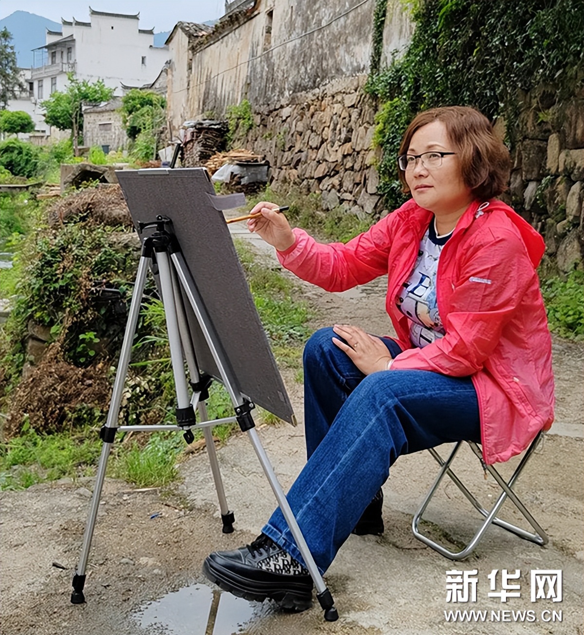 泾县中国山水画,泾县风景写生