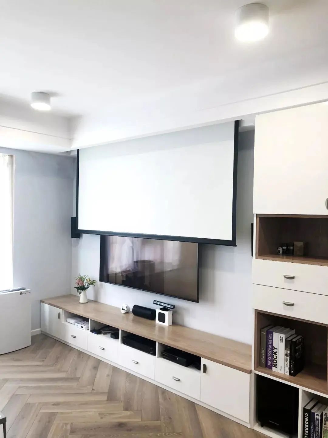 电视柜设计让客厅收纳力十足,收纳最强客厅电视柜