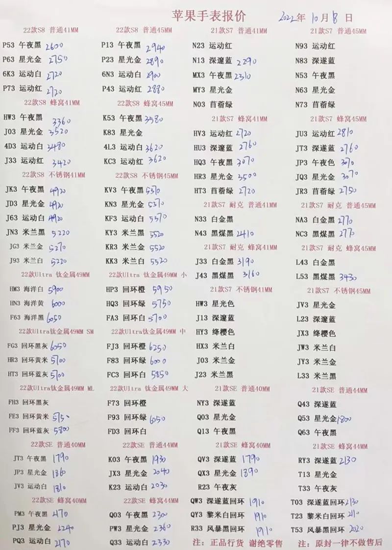 手机报价表7月最新,手机价格表最新11月份