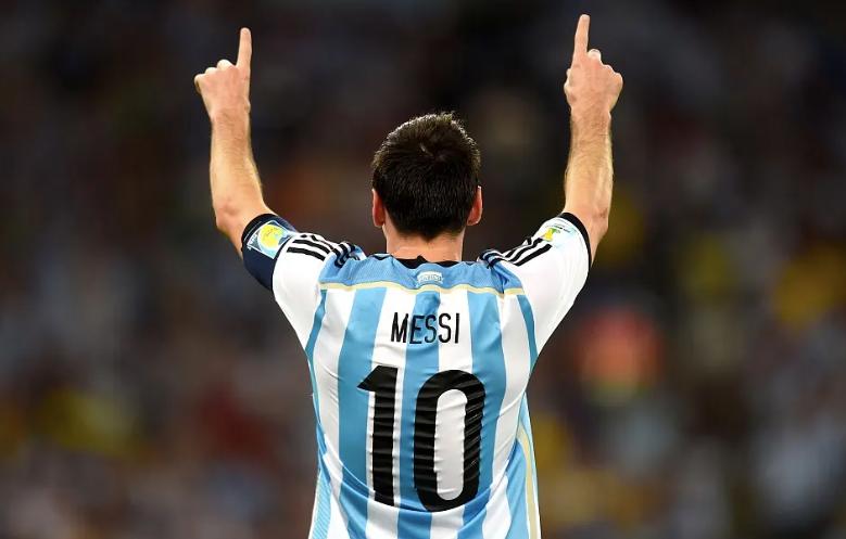 梅西2022年世界杯签名球衣,2022梅西世界杯球衣图片