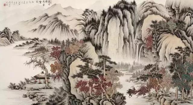 寓意好的庭院名家山水画欣赏,画川江山水画名家