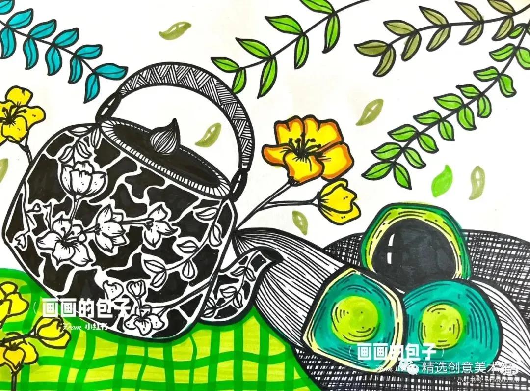 5-6岁儿童美术马克笔绘画超简单,5-12岁最简单的画儿童马克笔