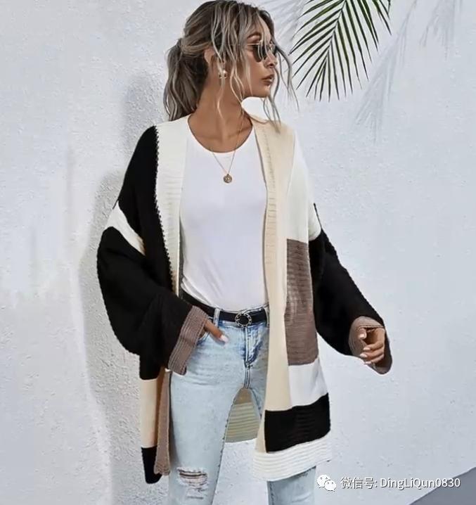 创意洋气针织开衫,针织外搭开衫中长款高档