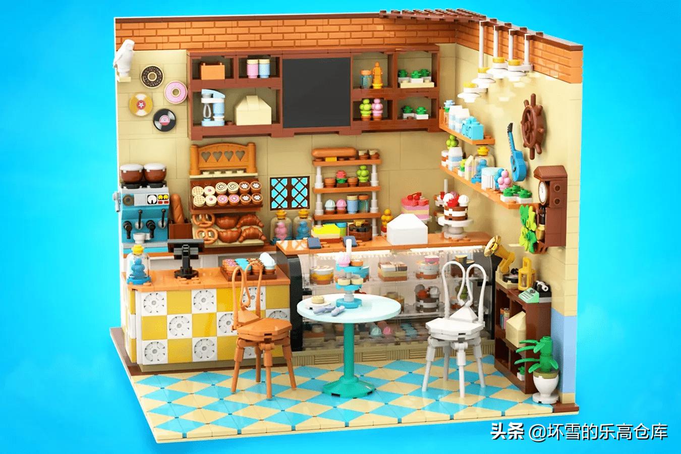 乐高转角咖啡厅内部,乐高甜品屋装修