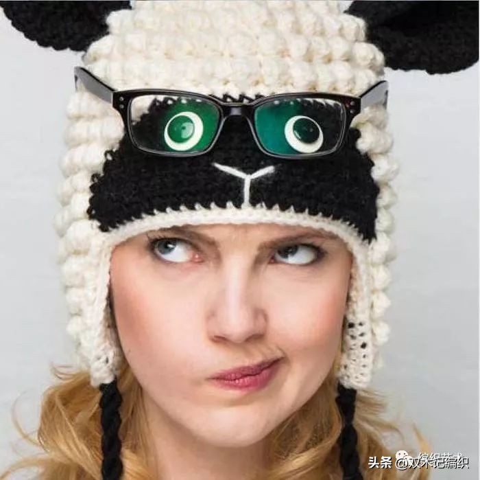 小羊款护耳帽宝宝帽子的钩织教程,钩织儿童长颈鹿帽子
