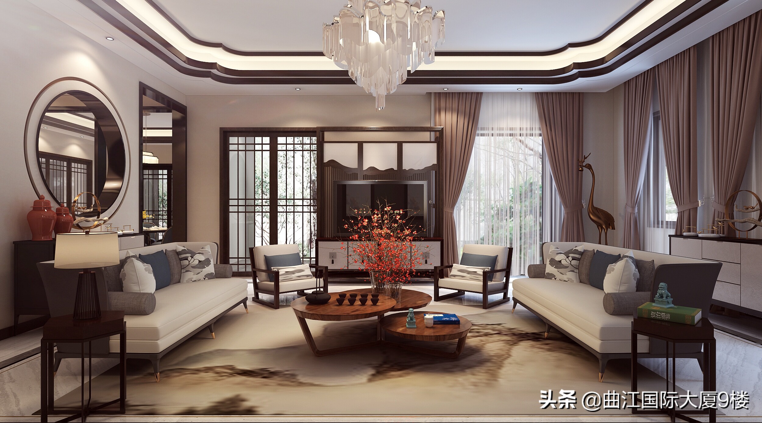 达观天下复式装修,达观天下一楼带院子