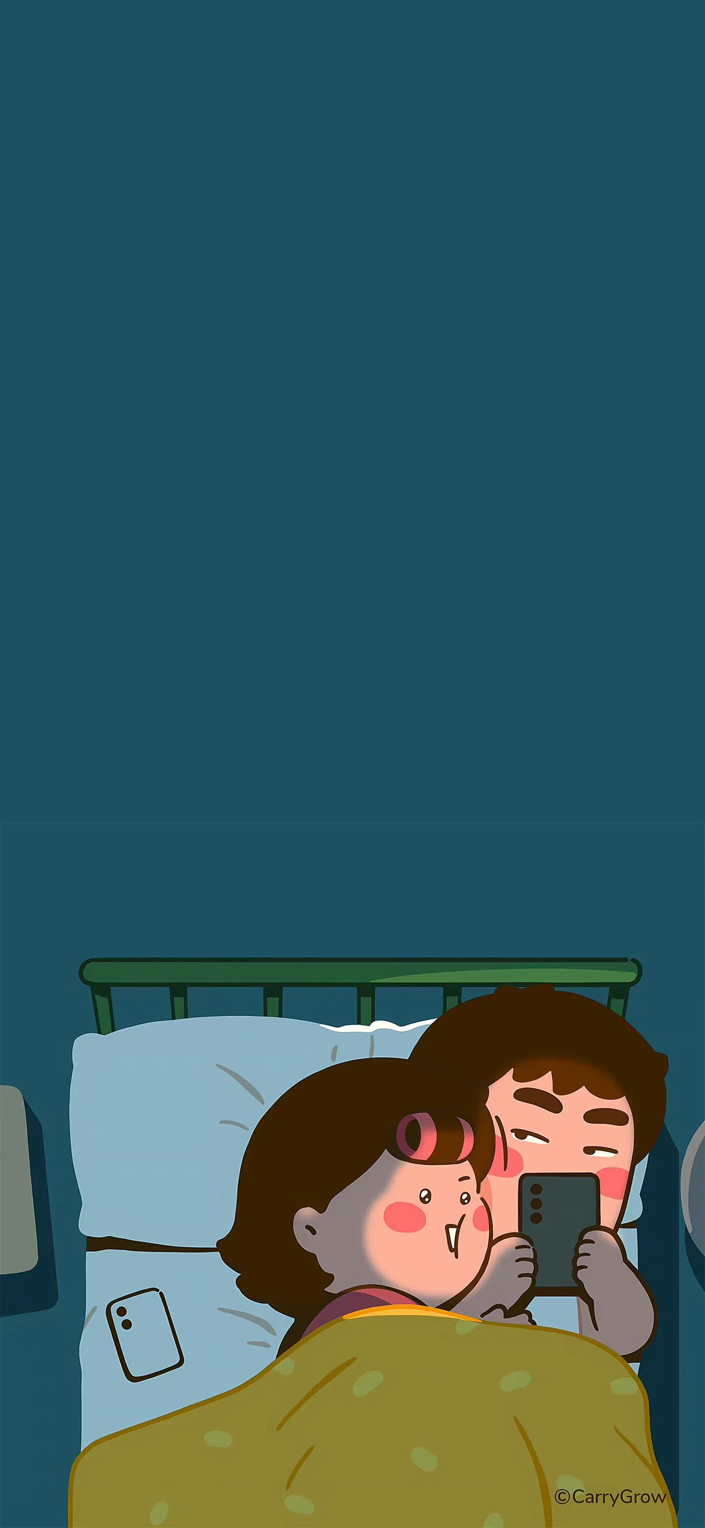 卡通情侣高清壁纸,手机壁纸卡通情侣图片全屏