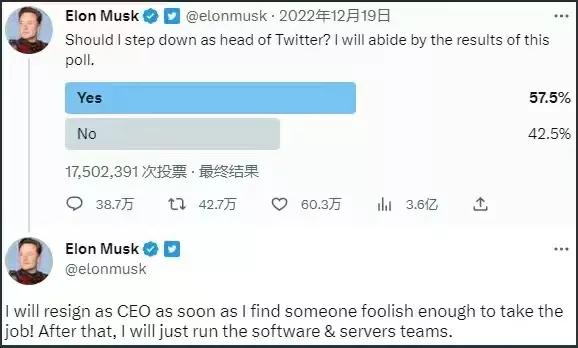 马斯克宣布卸任推特ceo的原因,马斯克440亿美元收购推特担任ceo