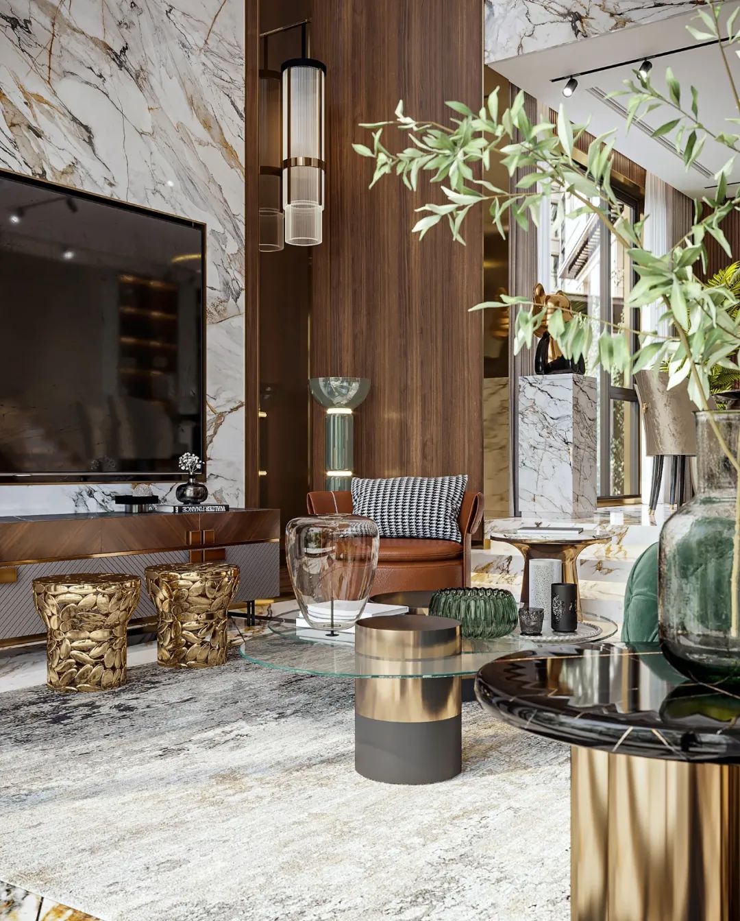 大理石打造的极致轻奢尽显高级 (顶级奢华欧式石材风格)