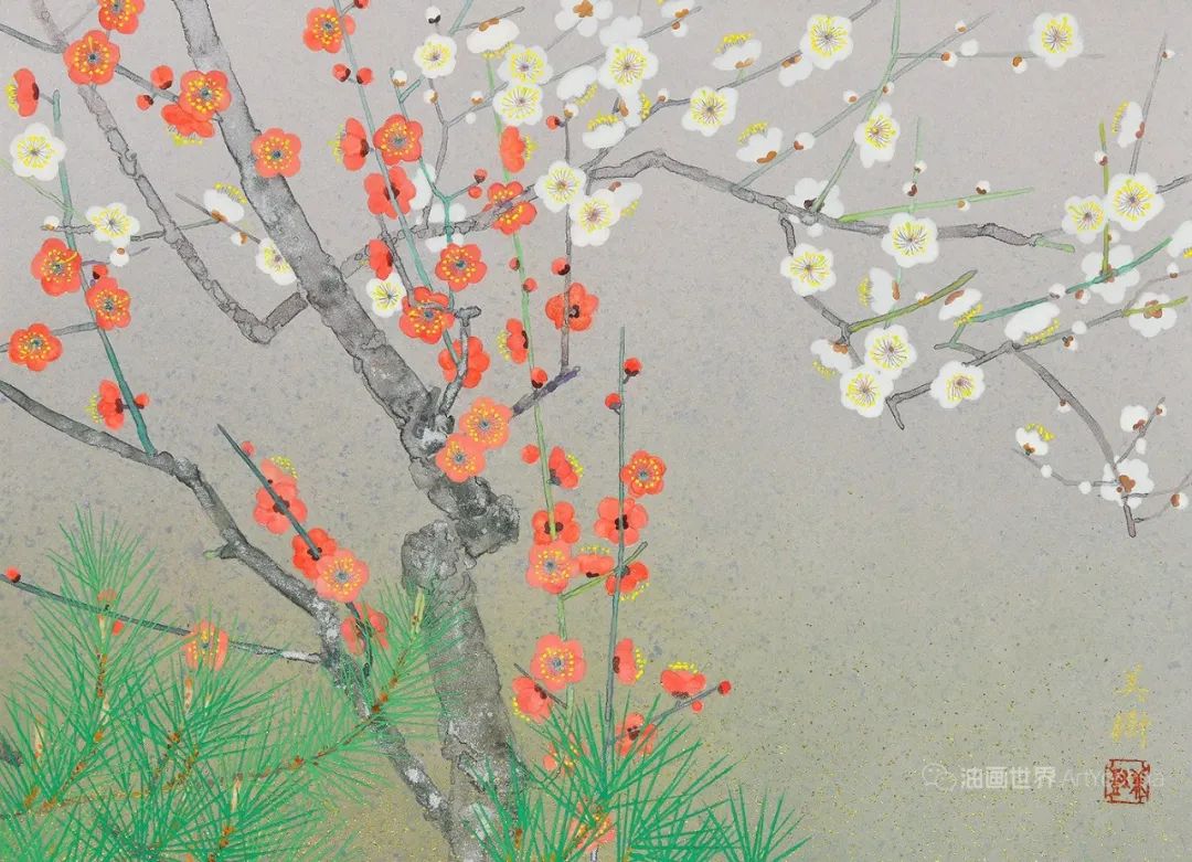 野地美树子手绘油画,日本画家奈良美智作品图