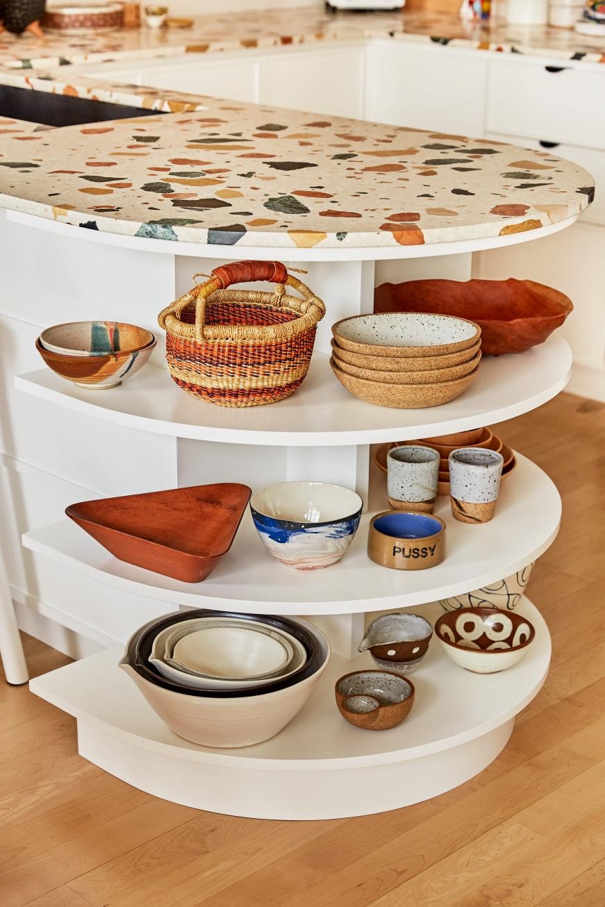 厨房小户型放碗碟置物架,三层厨房置物架放盘子