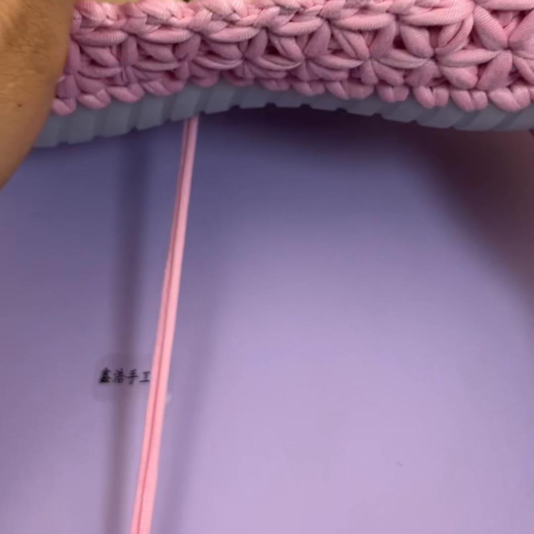 儿童豆豆鞋六瓣花钩织教程,双股金丝绒豆豆鞋教程