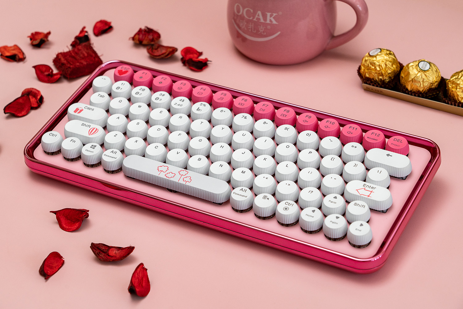 雷柏ralemopre5新春版机械键盘,雷柏ralemopre5圣诞定制版