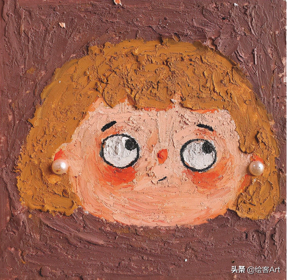 治愈了一切的不可爱图片,油画棒森系小清新插画