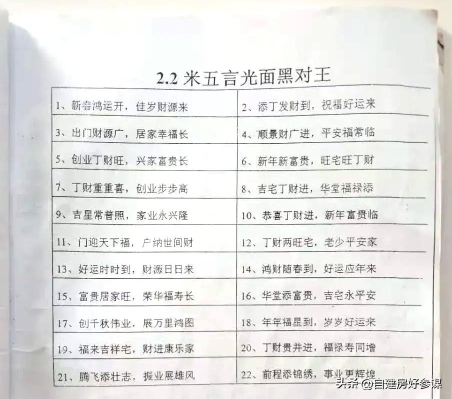 农村春联5000副欣赏,哪种字写春联最好看