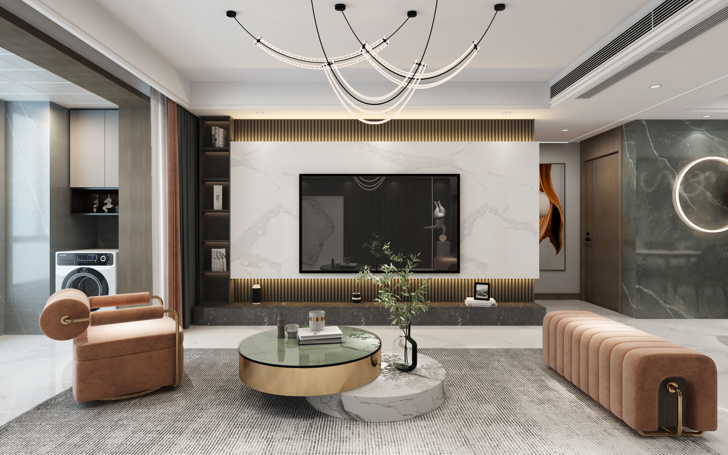 现代轻奢极简风,极简现代风轻奢