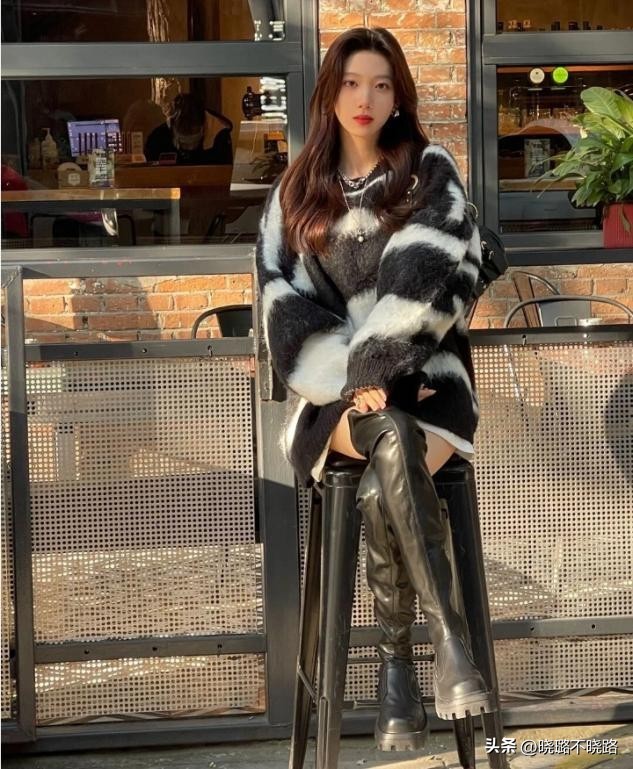 “过膝靴”买了却不会搭？教你3种搭配套路，既显高显瘦还洋气