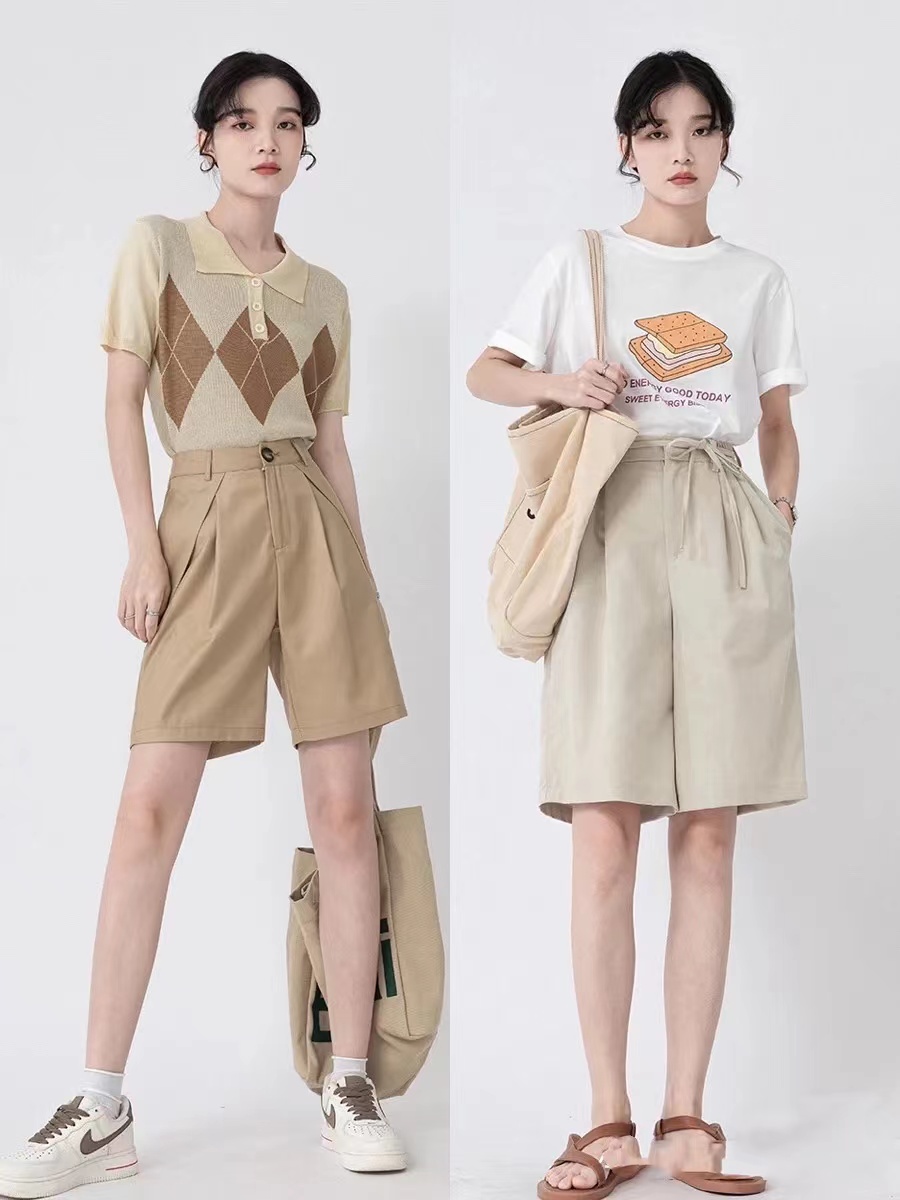 夏天穿短裤怎样让腿视觉上显瘦,短裤怎么穿搭显瘦显腿长