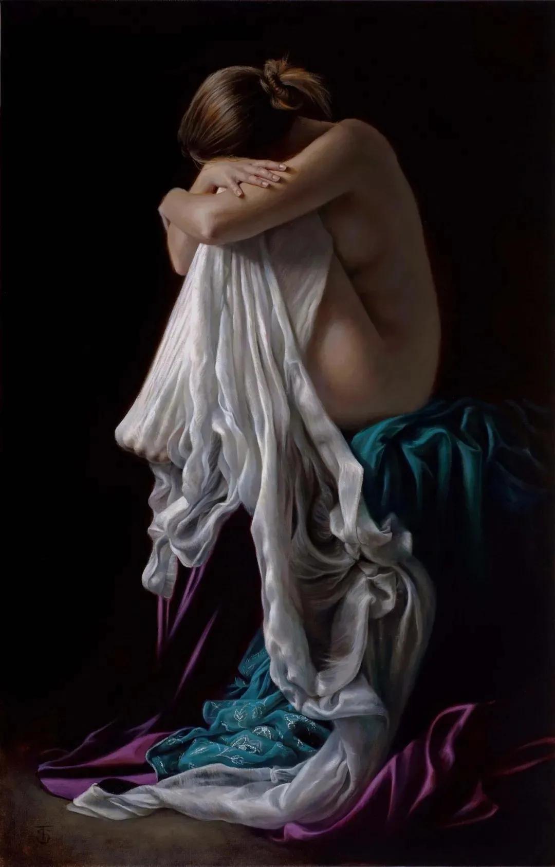 国外当代超写实艺术作品,西方油画大师笔下的绝世美人