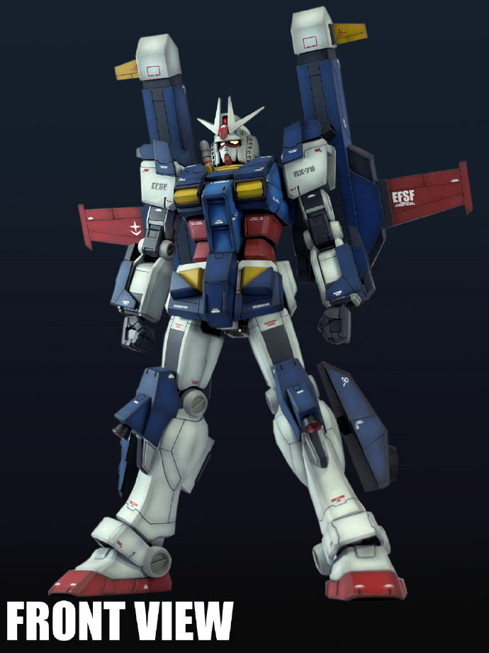 机动战士高达重火力背包,rx-78-2高达模型
