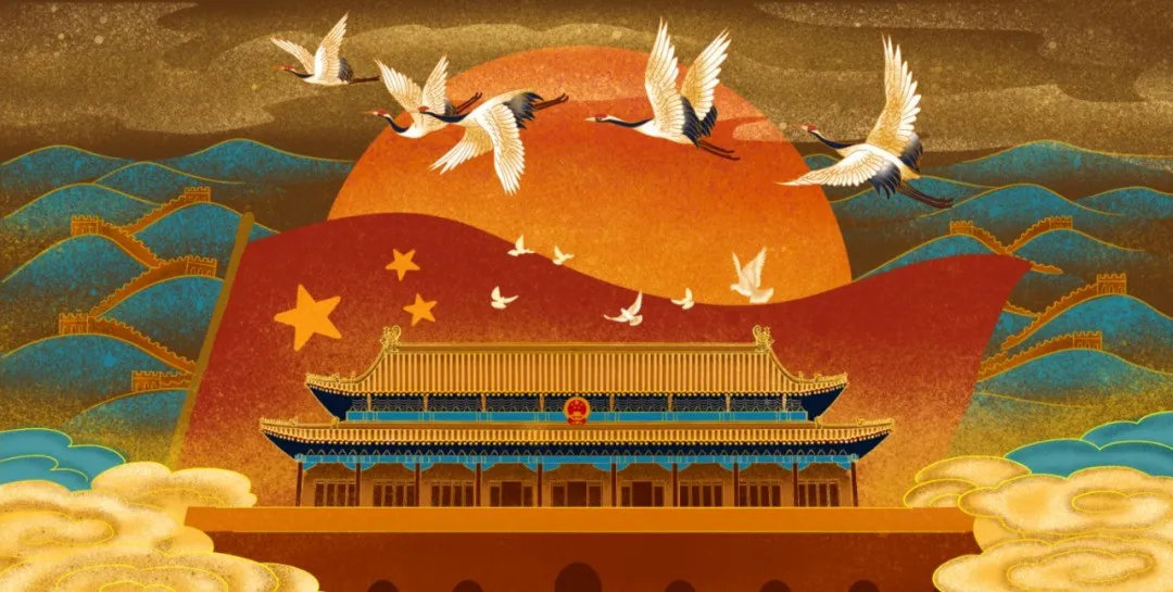 「309期」用国潮笔刷做了下点缀,老板看完马上涨工资