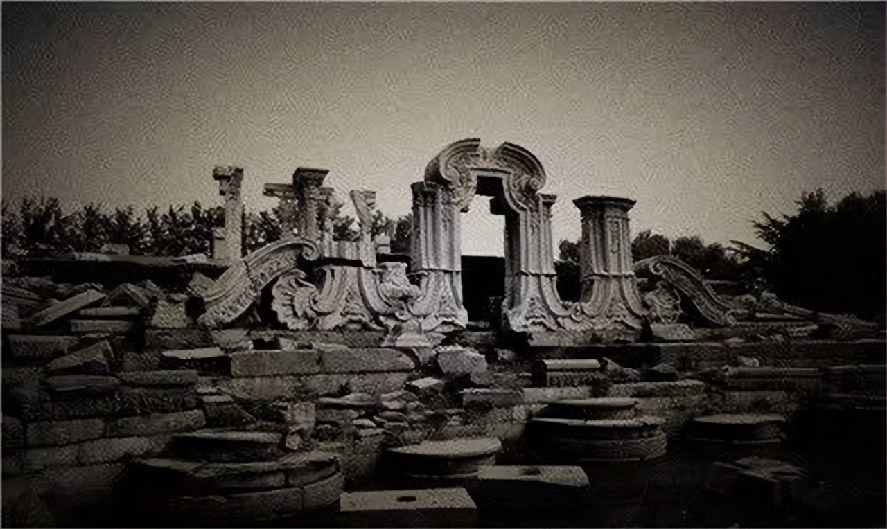 英国拍卖圆明园图片,圆明园烧毁前照片在英国拍卖