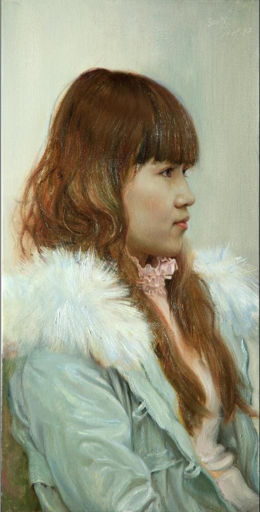 孔慧油画价格,孔慧人物油画作品