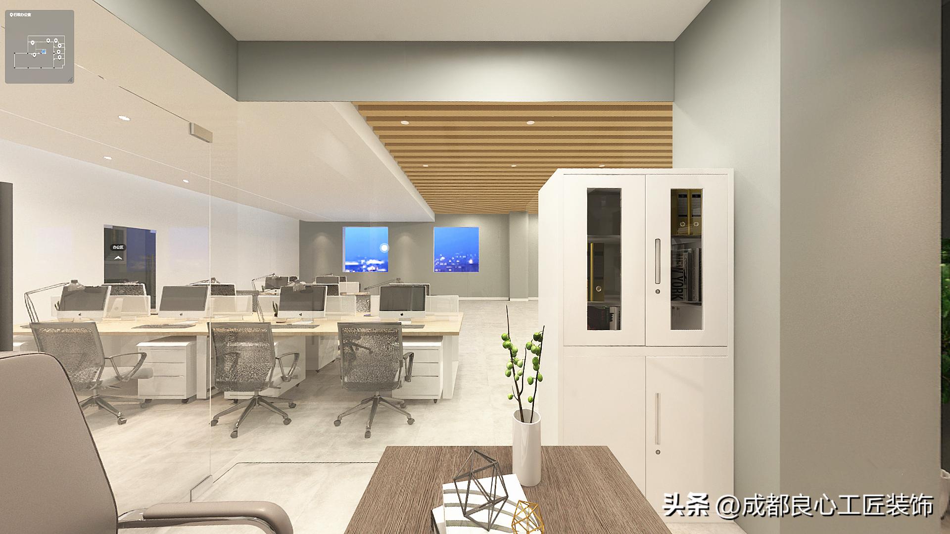 现代简约风工装|星光无垠1000㎡办公室装修,星辰大海,共赴征程