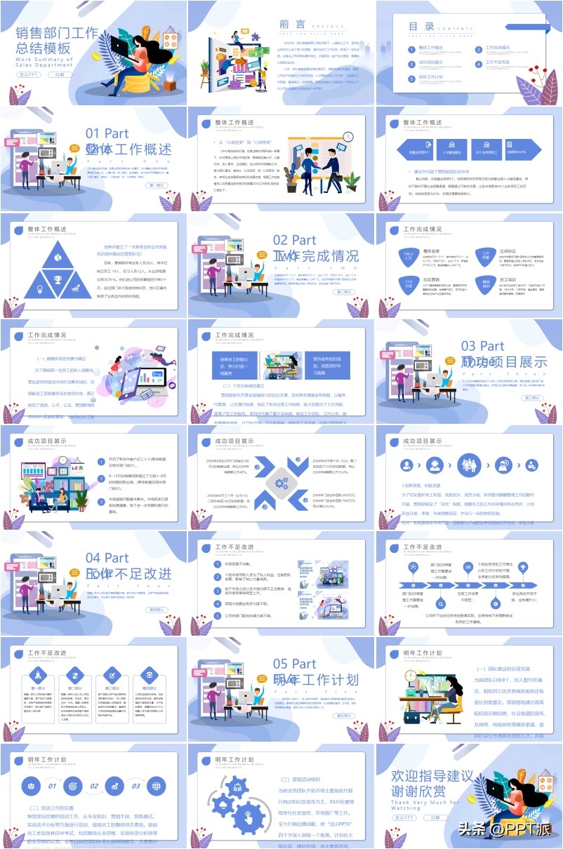 2023年工作汇报ppt结尾封面图片,2023年个人工作总结ppt模板下载
