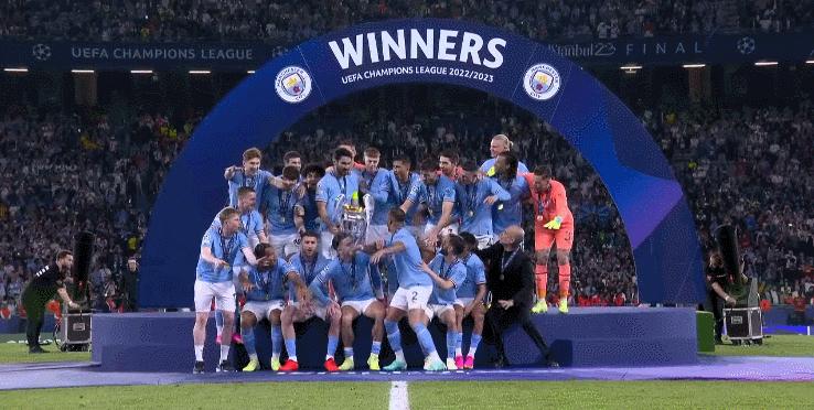 瓜迪奥拉六年的曼城欧冠之旅,曼城夺欧冠瓜迪奥拉落泪