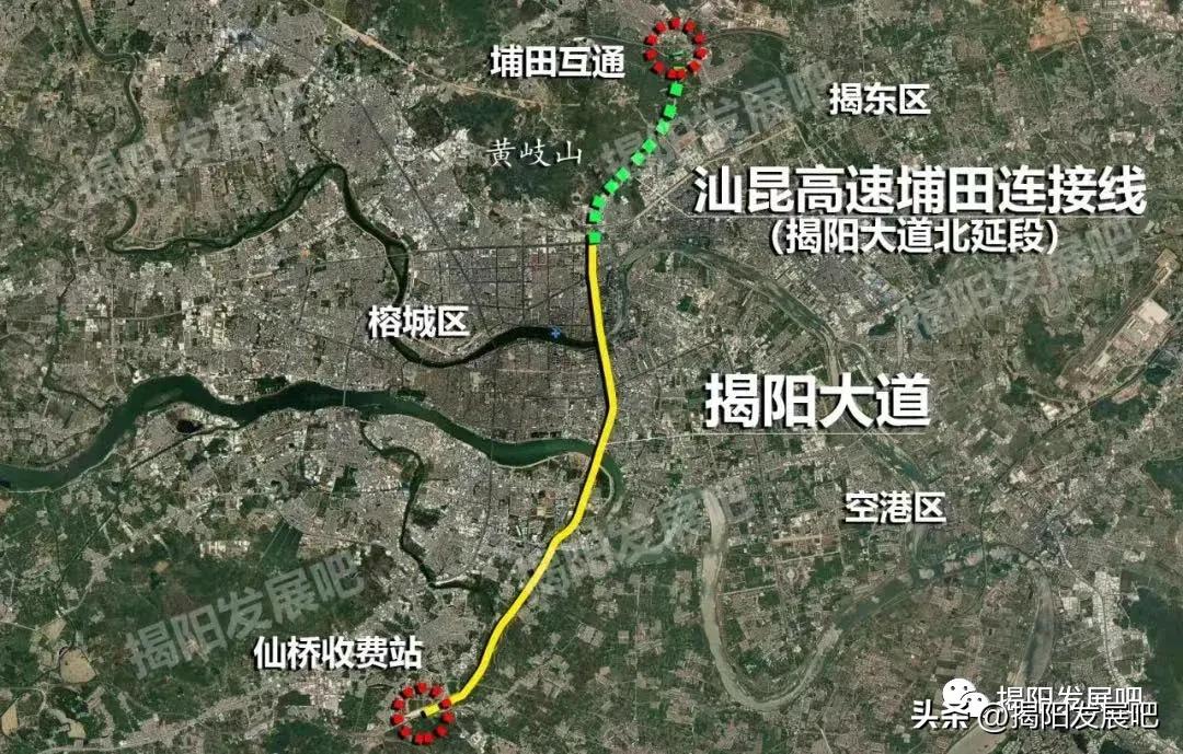 揭阳大道最新改造规划,揭阳大道东延路线图