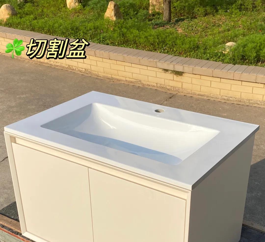 浴室柜是陶瓷一体盆好还是岩板好,网购浴室柜终于安装了